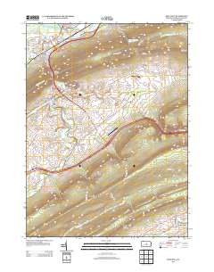 Mill Hall 2013 topographic map thumbnail