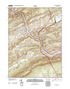 Lehighton 2013 topographic map thumbnail