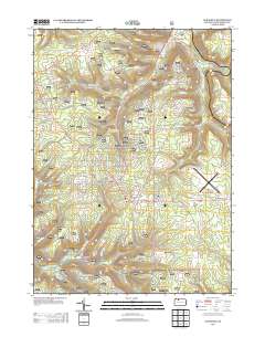 Lewis Run 2013 topographic map thumbnail