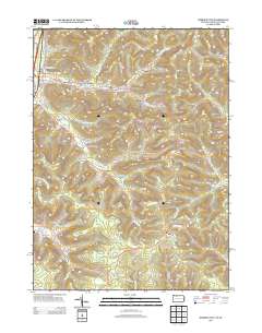 Derrick City 2013 topographic map thumbnail