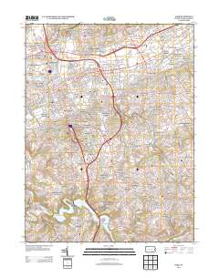 York 2013 topographic map thumbnail