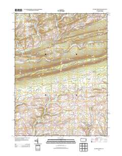 Kunkletown 2013 topographic map thumbnail