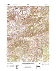 Hellertown 2013 topographic map thumbnail