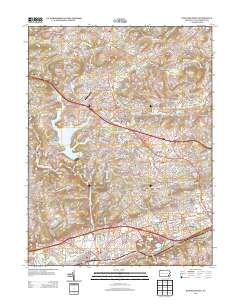 Downingtown 2013 topographic map thumbnail