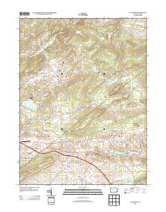 Elverson 2013 topographic map thumbnail