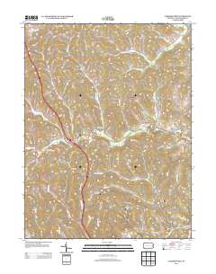 Garards Fort 2013 topographic map thumbnail