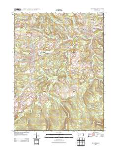 Houtzdale 2013 topographic map thumbnail