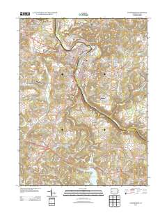 Vandergrift 2013 topographic map thumbnail