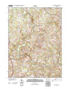 Slippery Rock 2013 topographic map thumbnail