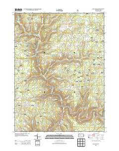 Hallton 2013 topographic map thumbnail