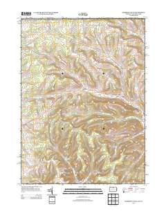 Harrison Valley 2013 topographic map thumbnail