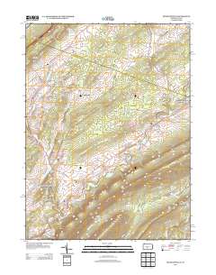 Franklinville 2013 topographic map thumbnail