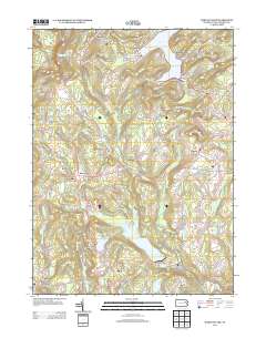 Harveys Lake 2013 topographic map thumbnail