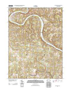 East Brady 2013 topographic map thumbnail