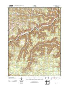 Dents Run 2013 topographic map thumbnail
