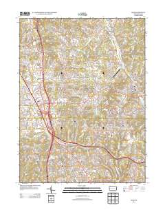 Mars 2013 topographic map thumbnail