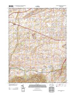 Mechanicsburg 2013 topographic map thumbnail