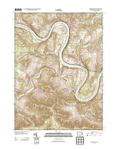Meshoppen 2013 topographic map thumbnail