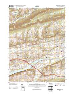 Mifflinville 2013 topographic map thumbnail