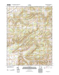 Manatawny 2013 topographic map thumbnail