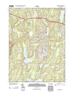 Pecks Pond 2013 topographic map thumbnail
