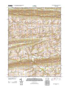 Klingerstown 2013 topographic map thumbnail