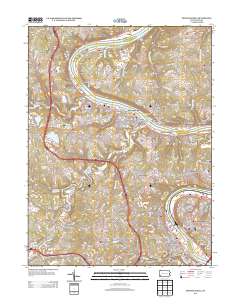 Monongahela 2013 topographic map thumbnail
