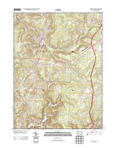 Nanty Glo 2013 topographic map thumbnail