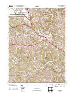 Oakdale 2013 topographic map thumbnail