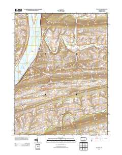 Pillow 2013 topographic map thumbnail