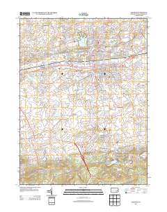 Lebanon 2013 topographic map thumbnail