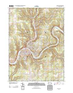 Oil City 2013 topographic map thumbnail