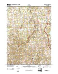 Portersville 2013 topographic map thumbnail