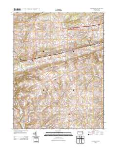Parkesburg 2013 topographic map thumbnail