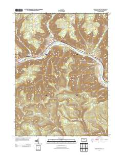 Renovo East 2013 topographic map thumbnail