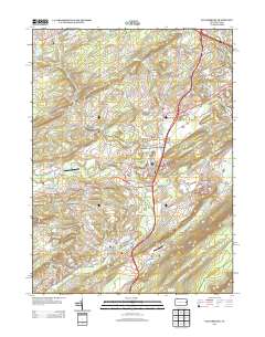 Saylorsburg 2013 topographic map thumbnail