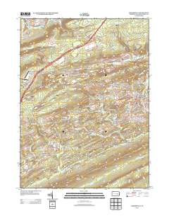 Minersville 2013 topographic map thumbnail