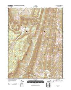 Saltillo 2013 topographic map thumbnail