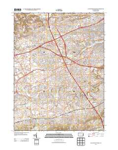 Allentown West 2013 topographic map thumbnail