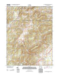 Blue Ridge Summit 2013 topographic map thumbnail