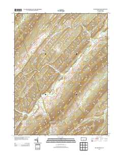 Blairs Mills 2013 topographic map thumbnail