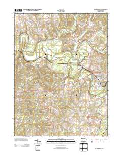 Blairsville 2013 topographic map thumbnail