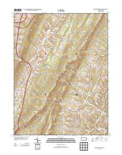 Breezewood 2013 topographic map thumbnail