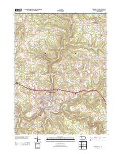 Brookville 2013 topographic map thumbnail