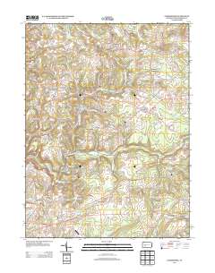 Commodore 2013 topographic map thumbnail