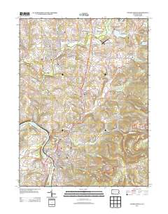 Connellsville 2013 topographic map thumbnail