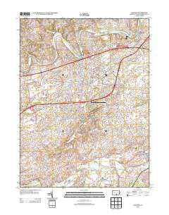 Carlisle 2013 topographic map thumbnail