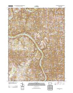 Carmichaels 2013 topographic map thumbnail