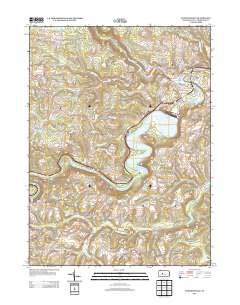 Curwensville 2013 topographic map thumbnail