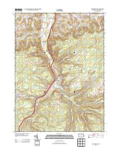 Blossburg 2013 topographic map thumbnail